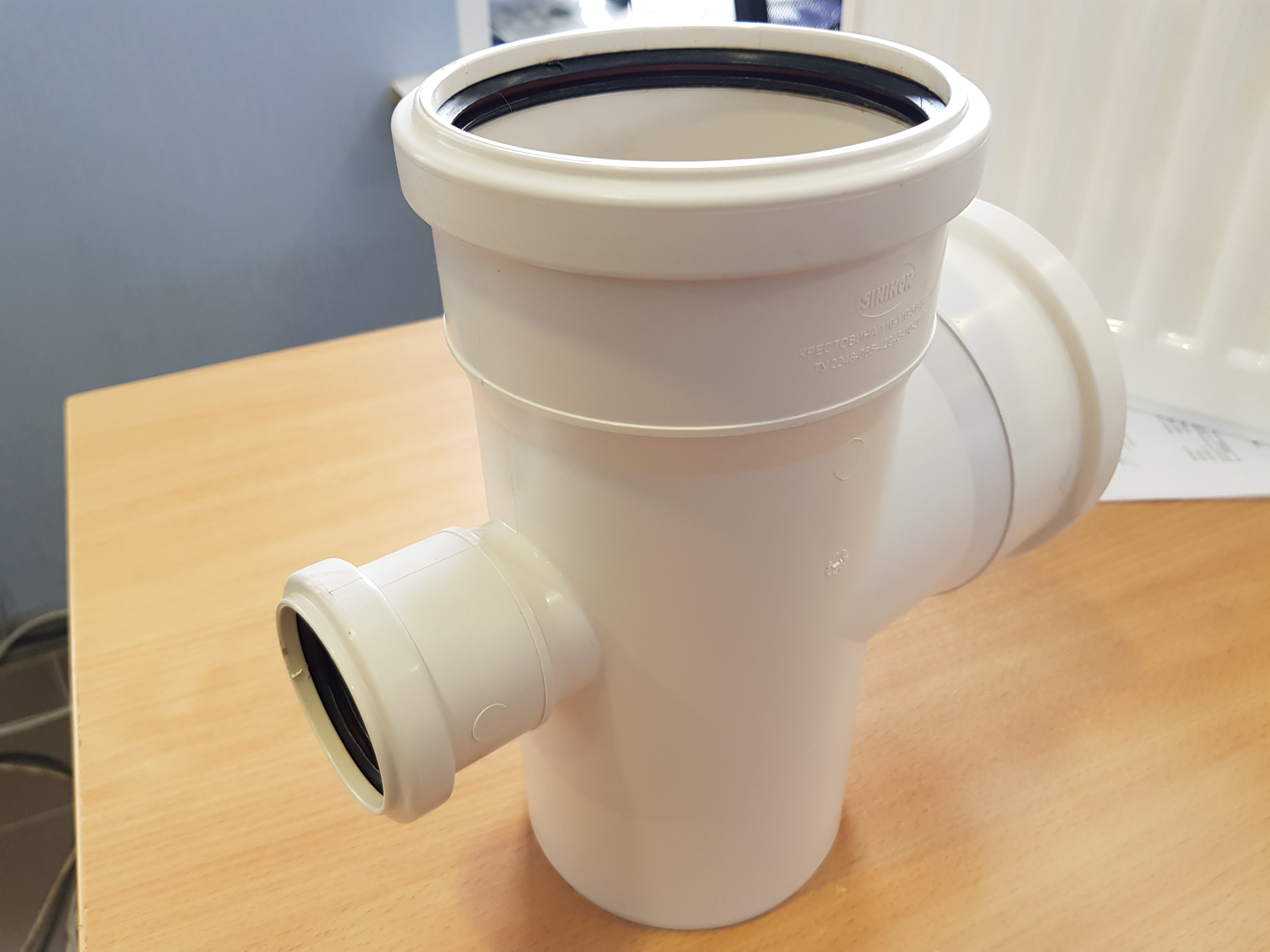 Крестовина канализационная бесшум. 1-плоскостная110*110*50*90 Синикон Комфорт