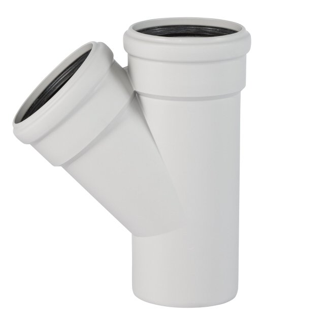 Тройник канализационный бесшум. 50*50*45 Синикон Комфорт