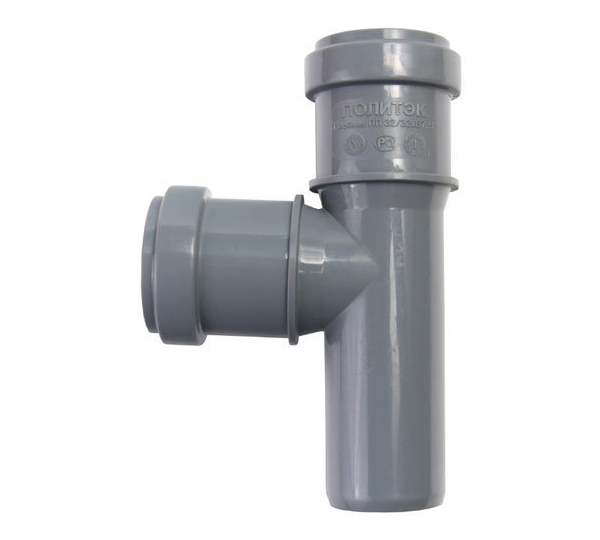 Тройник канализационный внутренний 32x32 мм/90° Политэк