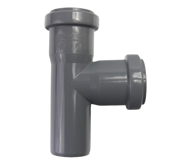 Тройник канализационный внутренний 40x40 мм/90° Политэк